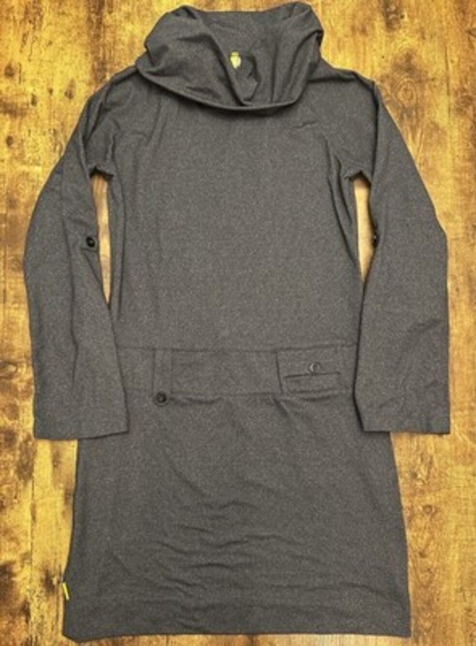 Lolë Grey Cowl Neck Active Dress with Pockets #215